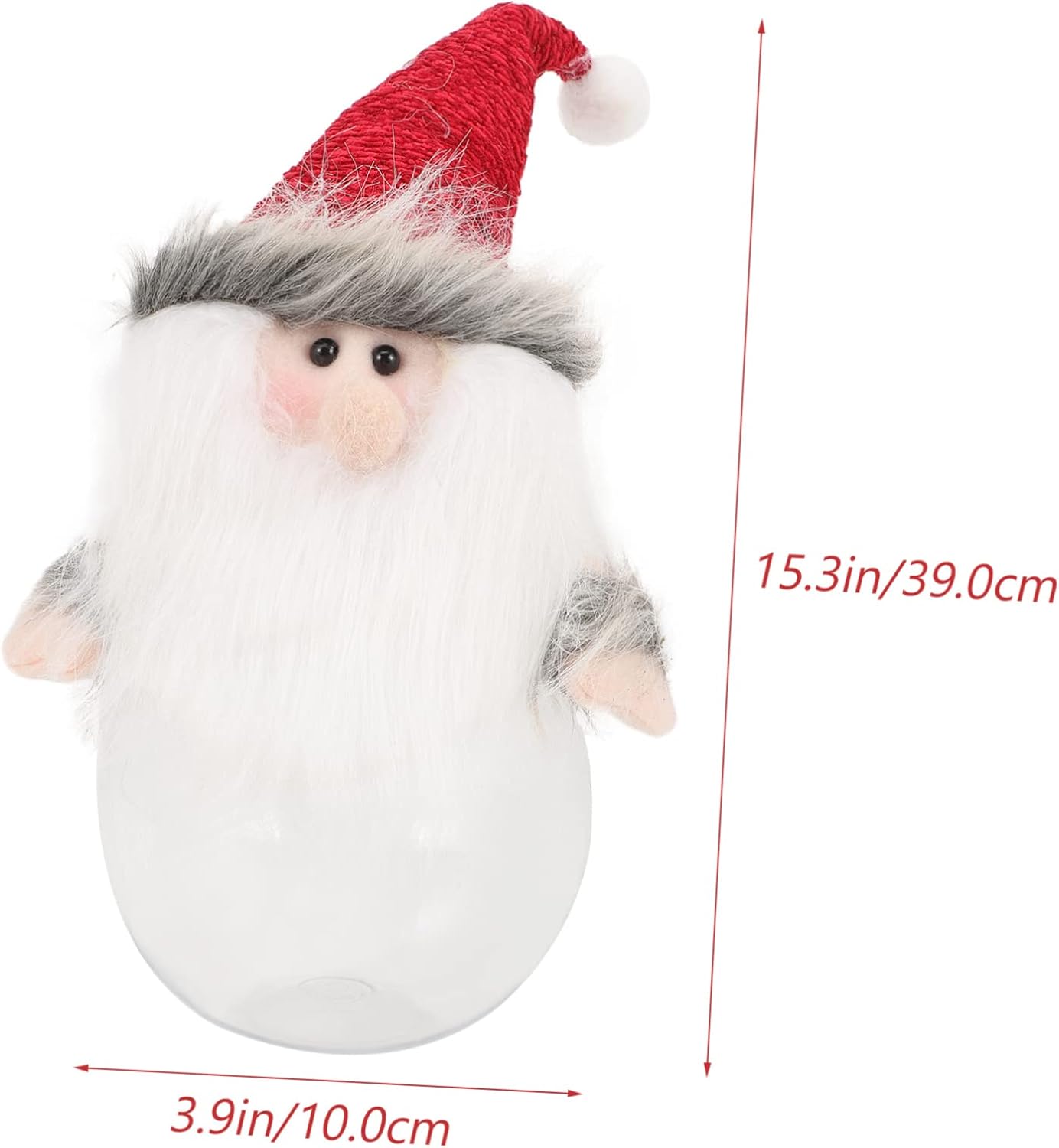 Gadpiparty Christmas Candy Jar with Snowman and Reindeer Design