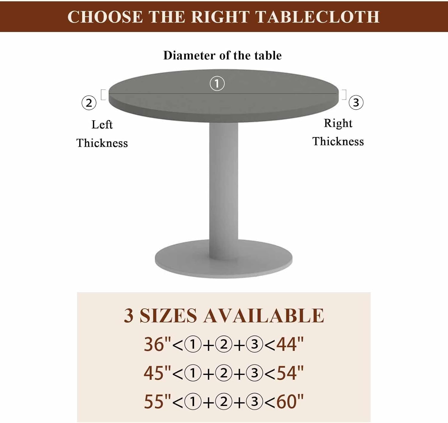 Falaniique Watercolor Floral Round Tablecloth 45-54 Inch