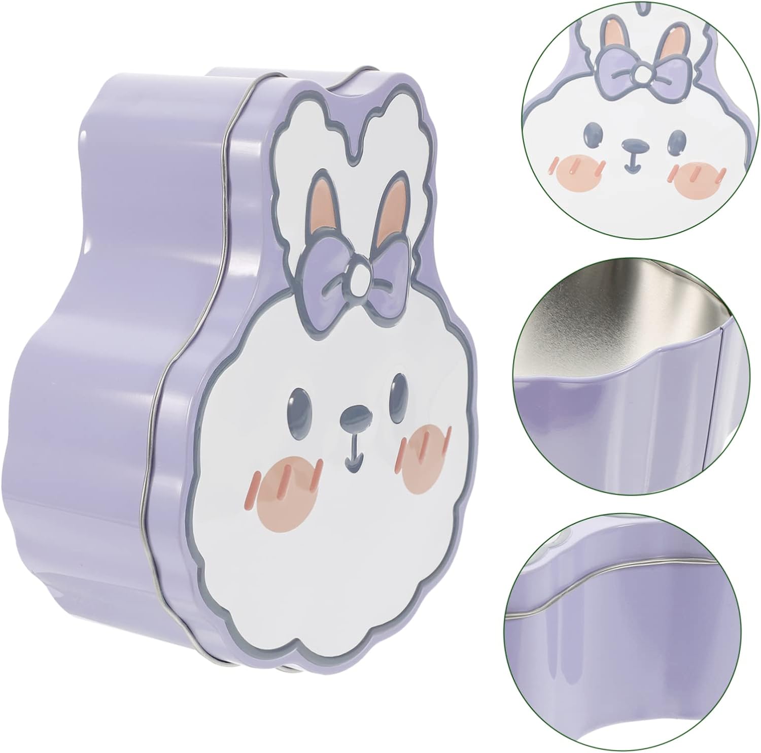 PRETYZOOM Decorative Rabbit Candy Box with Lids for Christmas and Party Favors