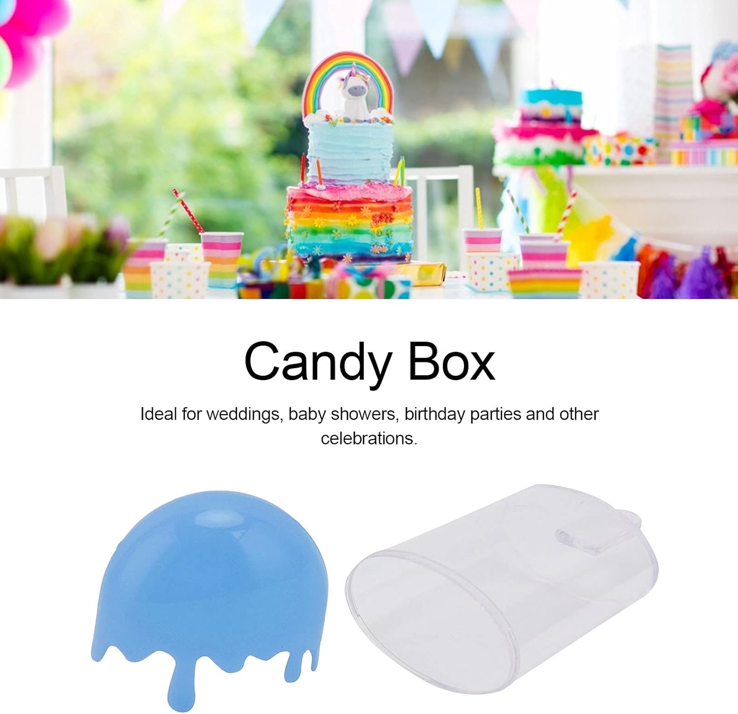 Ice Cream Shaped Candy Boxes 12Pcs Wedding Party Supplies