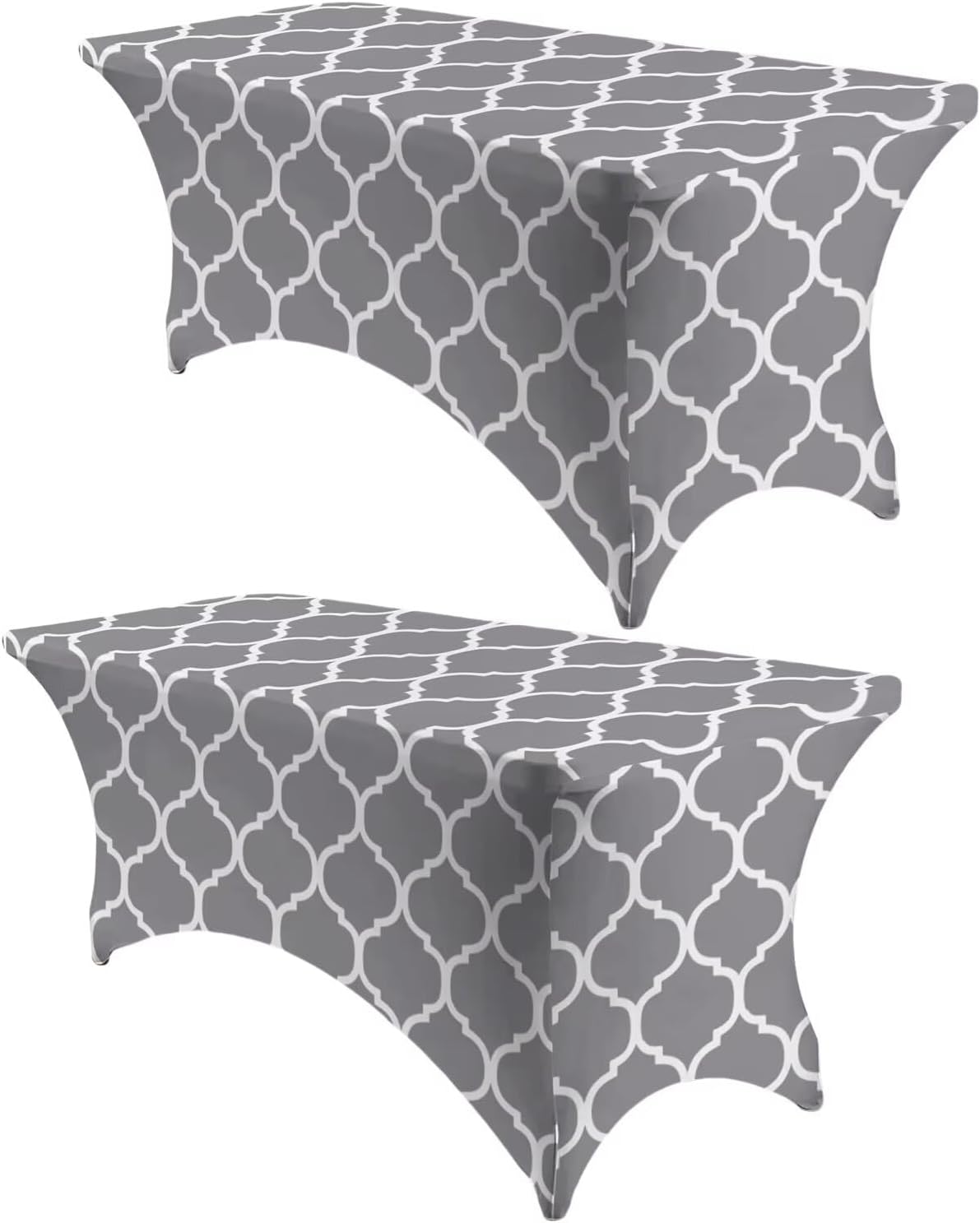 NILUOH 2 Pack 6FT Spandex Tablecloths