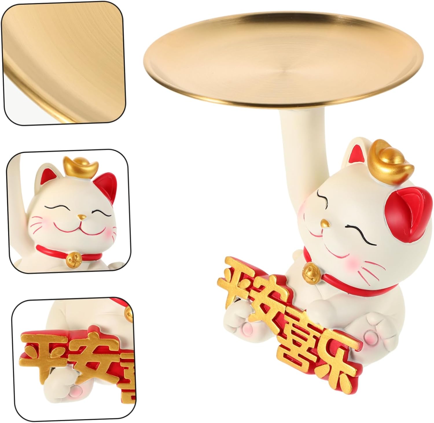 Cabilock Christmas Cat Key Bowl Entryway Decor