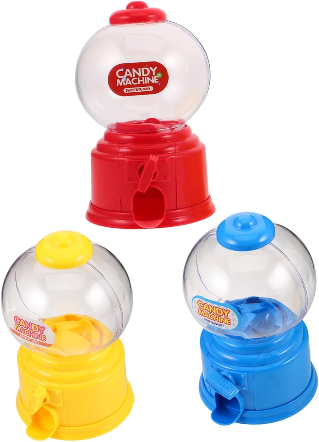 STOBAZA 3Pcs Mini Candy Dispenser Cute Gumball Machine for Desktop