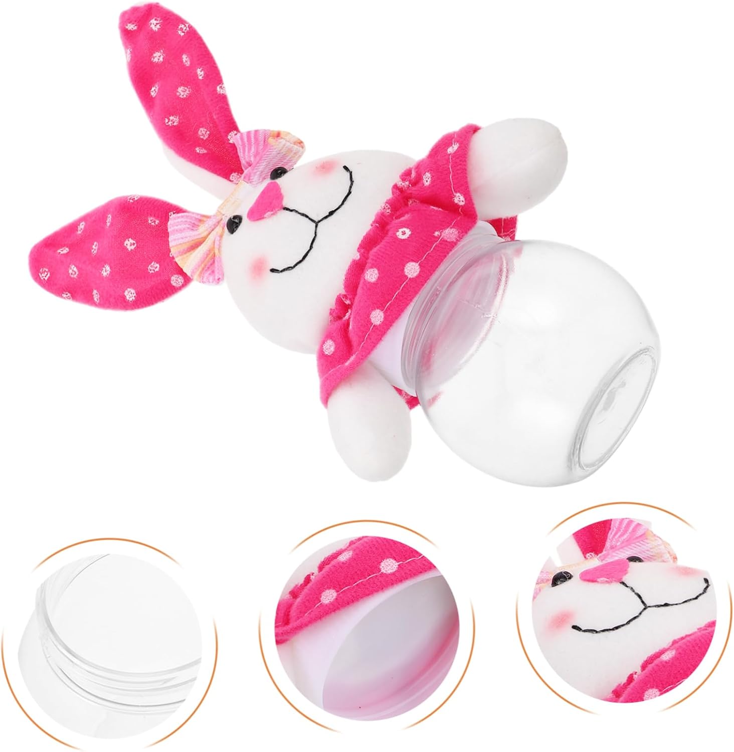 Garneck Easter Bunny Candy Jar for Parties and Celebrations