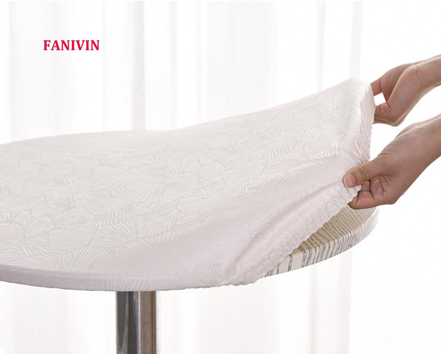 FANIVIN Polyester Round Tablecloth 60cm Multicolour Waterproof