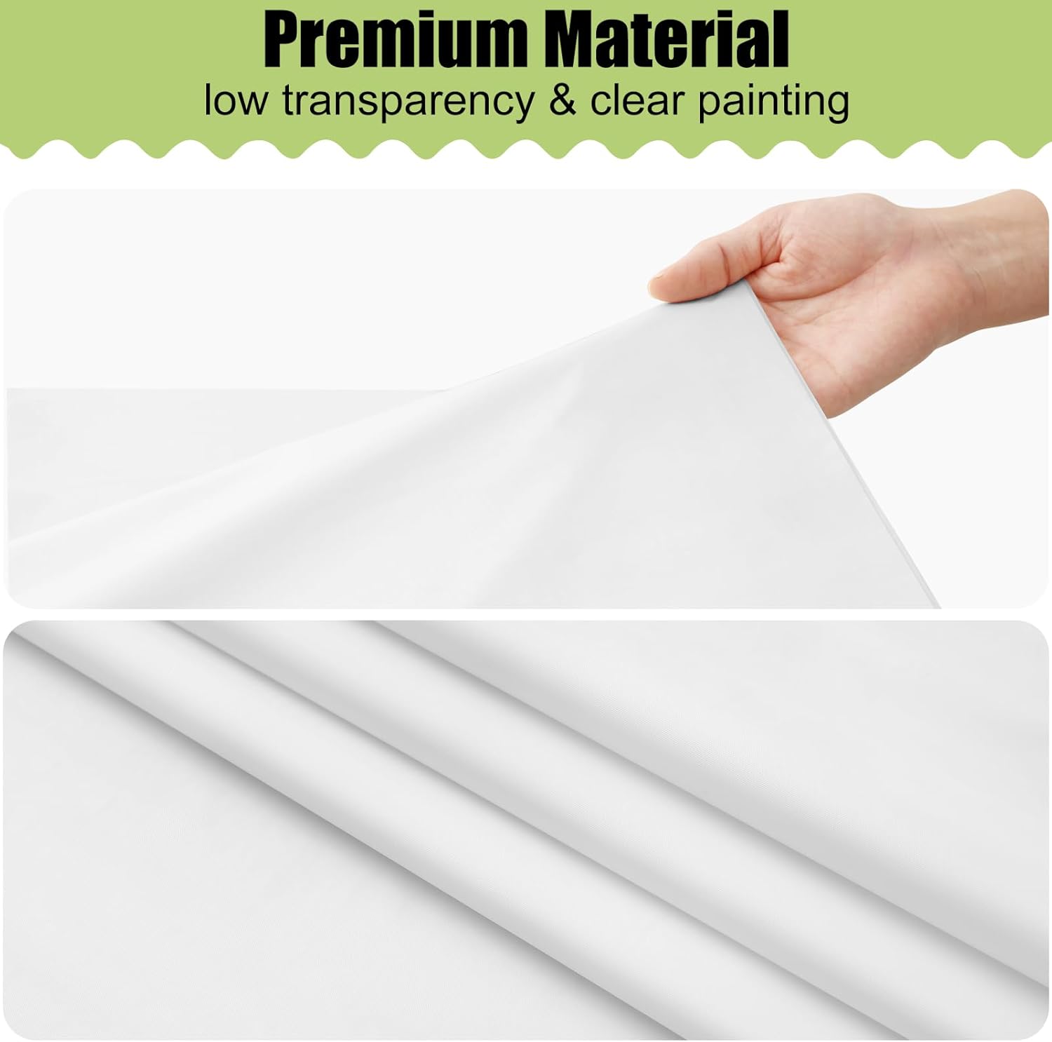 Smiry 12-Pack Disposable Tablecloth 54x108 White