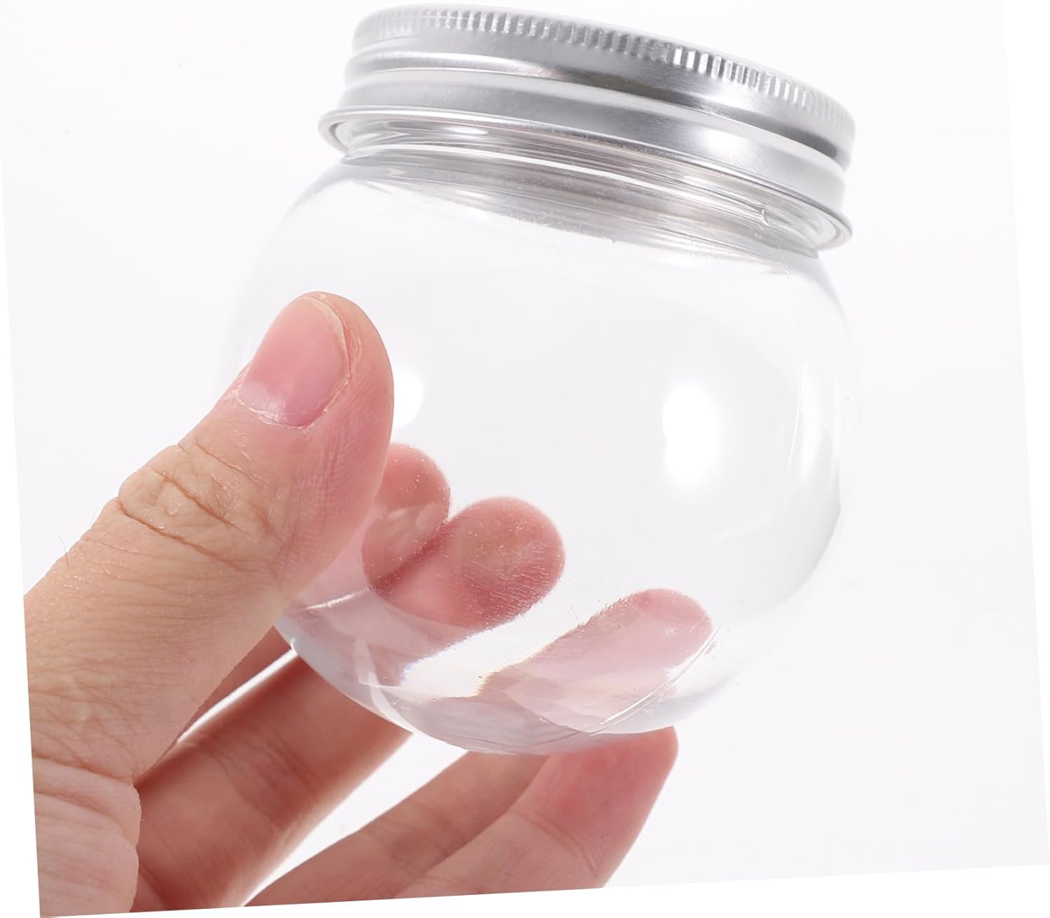 150ml Plastic Candy Bottle 12 Pack Light Bulb Shaped Snow Globe Kit