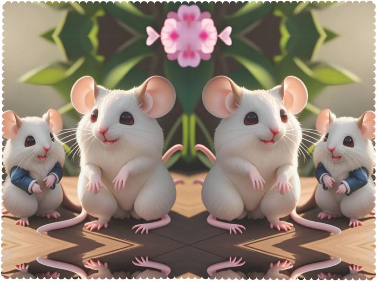 Mother And Child Rats Tablecloth Waterproof