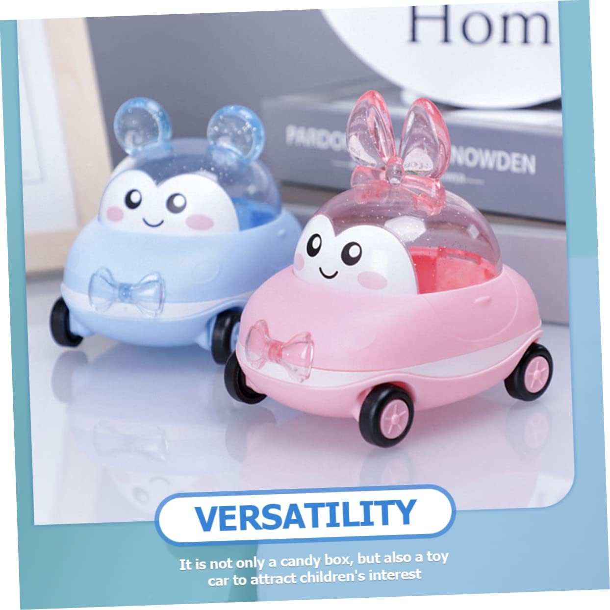 LIFKOME Adorable Cartoon Car Candy Box for Kids Birthday Party Favors