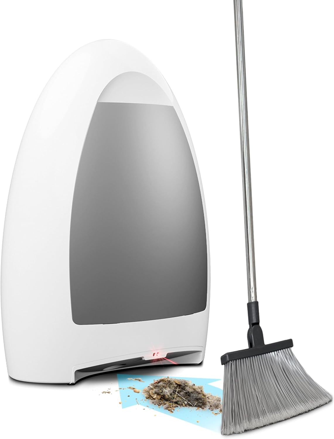 EyeVac Home Touchless Vacuum Automatic Dustpan - Ultra Fast Powerful 1000 Watt White