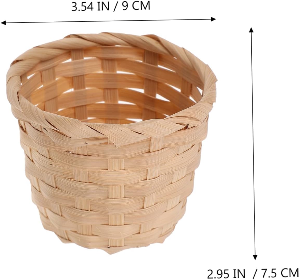 10 Pcs Woven Storage Basket for Fruits and Decor