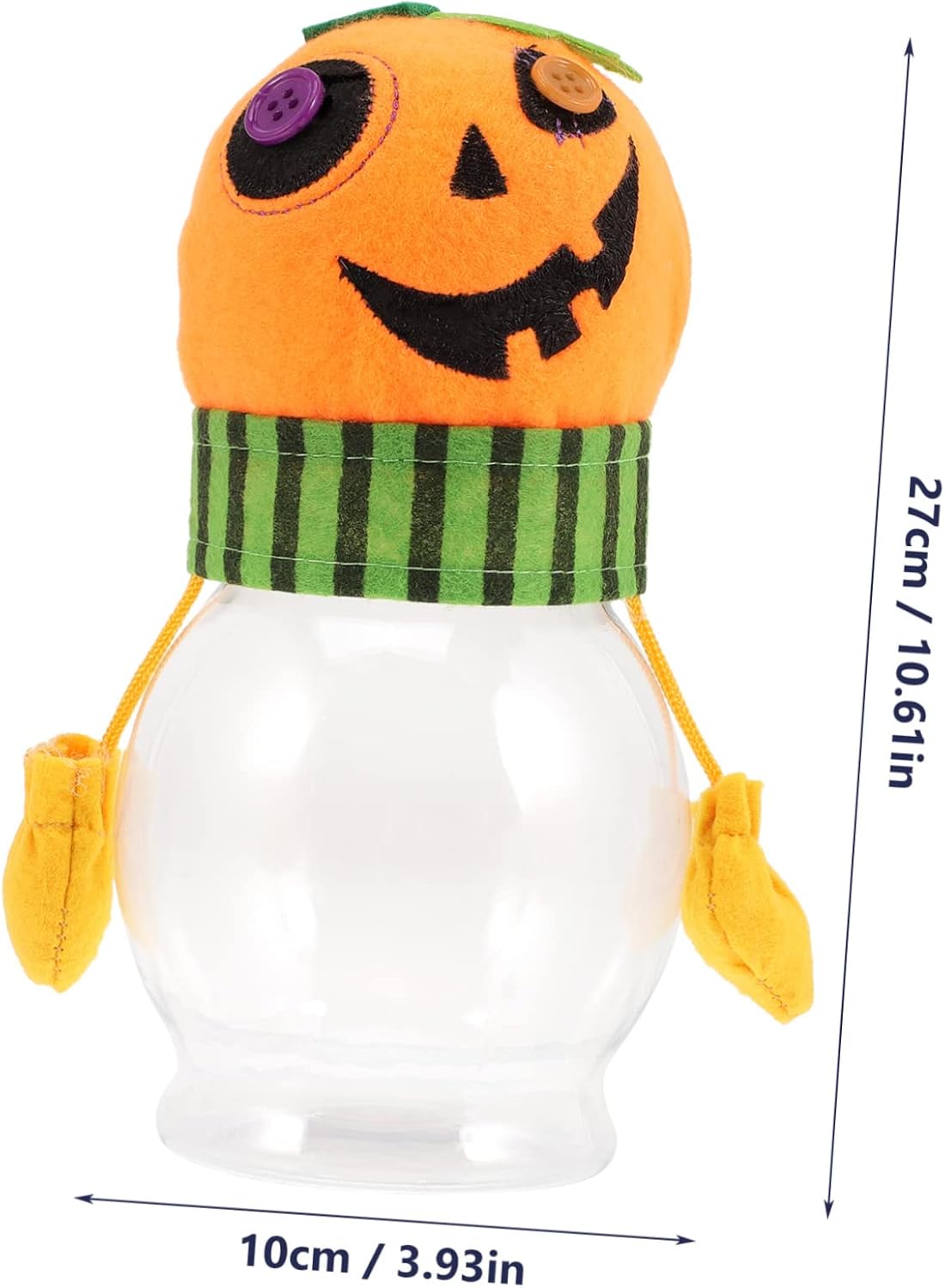 Halloween Candy Jar Creative Pumpkin Design Candy Server for Party Favors and Treats