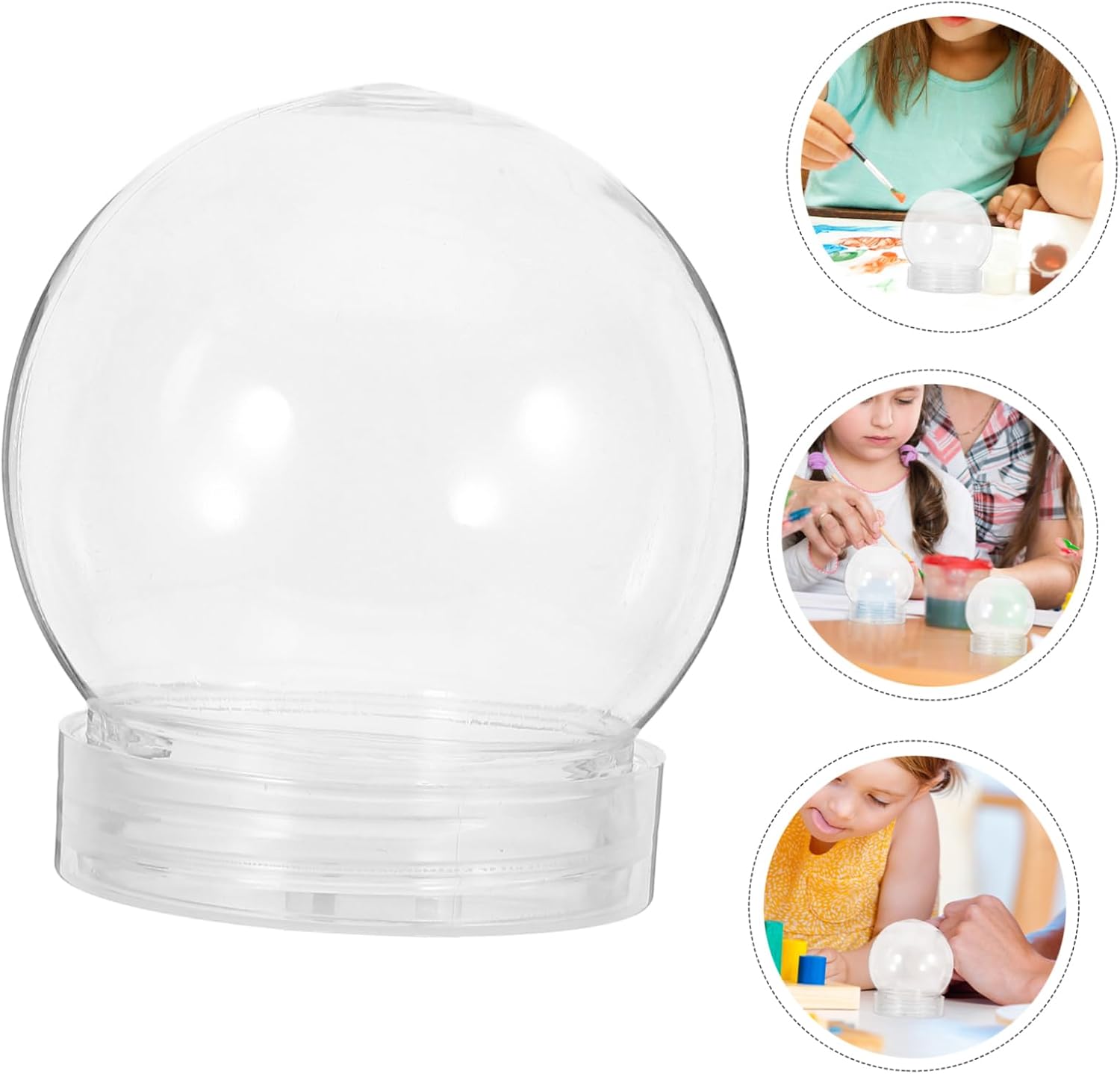 Healifty 140ml Snow Globe Candy Holders 10PCS