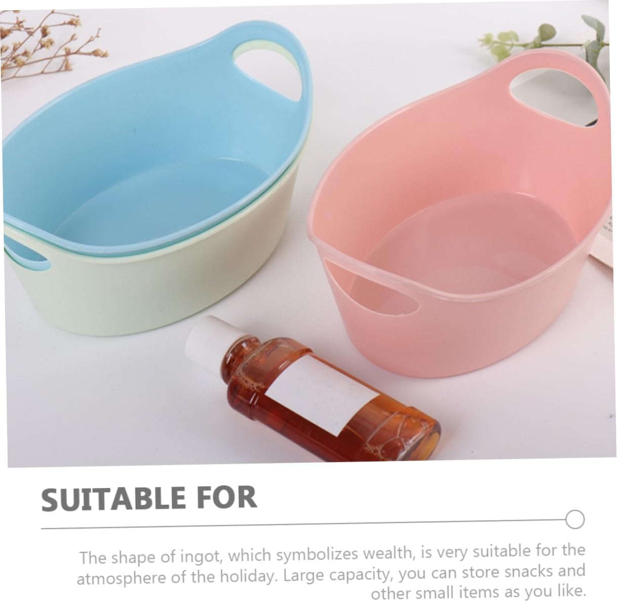 MAGICLULU 4pcs Snack Ingot Candy Holder for Parties and Celebrations