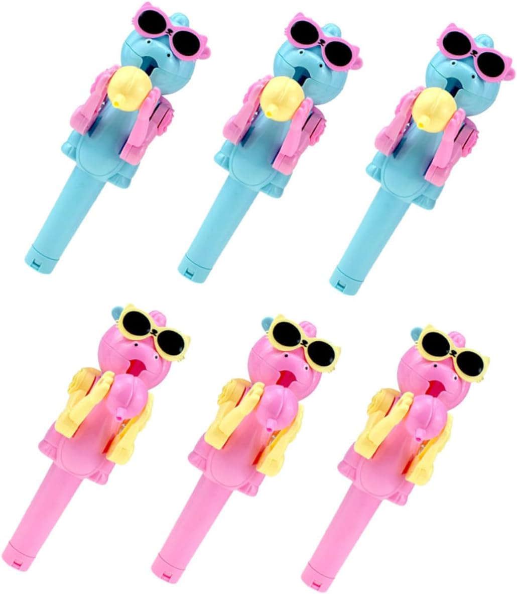 6pcs Dinosaur Lollipop Holder Robot Toy for Parties and Birthdays