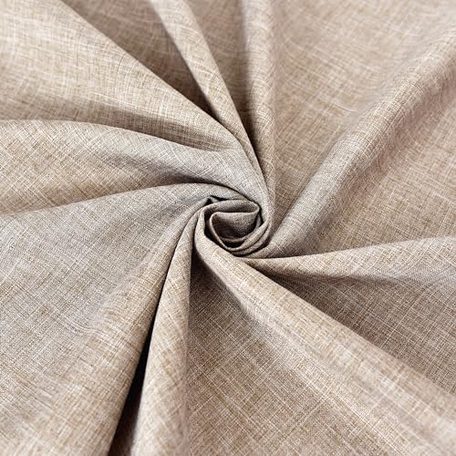 Fitable Nature Faux Linen Tablecloths 2 Pack Neutral 60x84 Inch