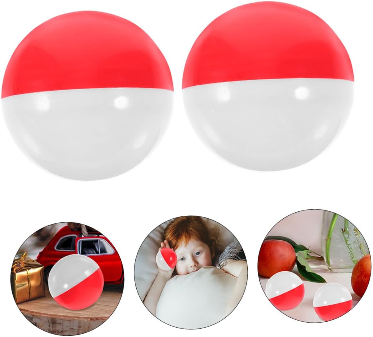 UPKOCH 100pcs Fillable Round Plastic Candy Server Balls for Party Favors
