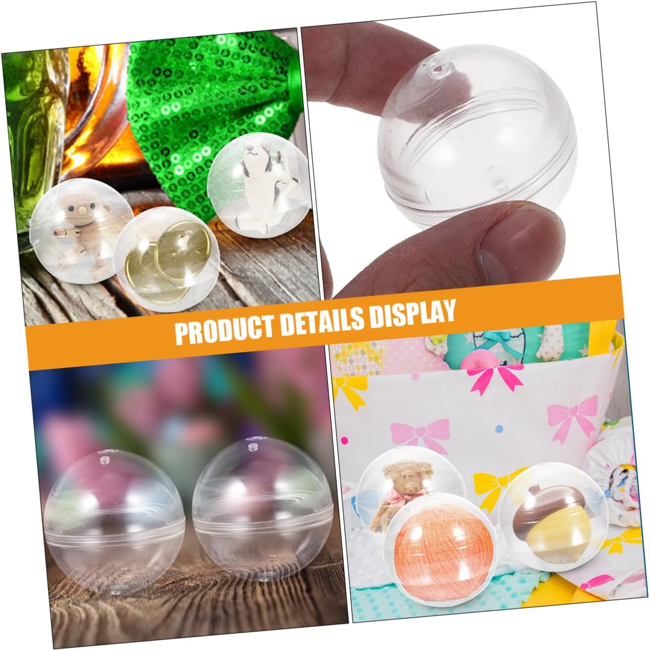 25pcs Clear Round Candy Storage Containers for Party Favors