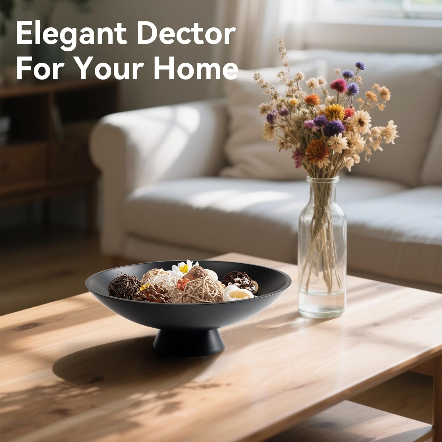 UHEY HOME Decorative Fruit Bowl Modern Key Bowl