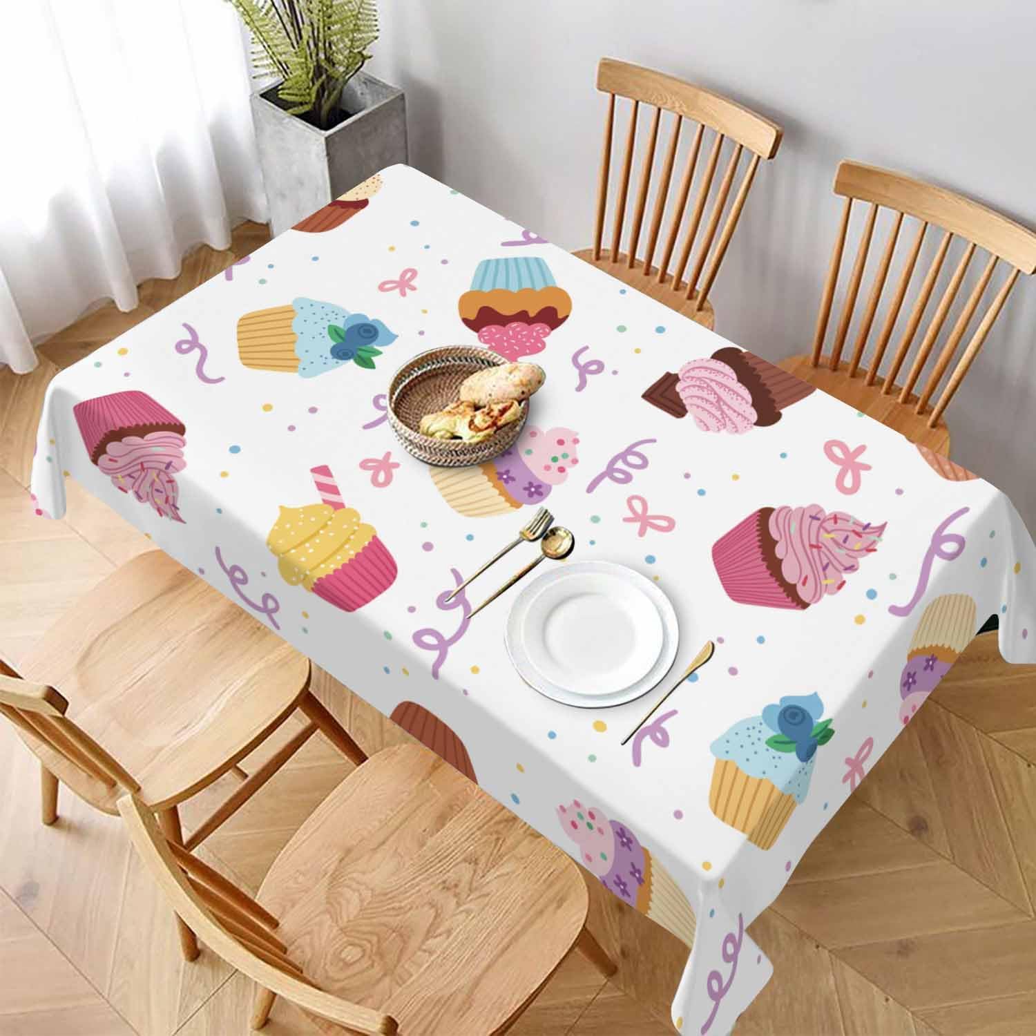 Cute Cartoon Berries Tablecloth 60x84 Inch