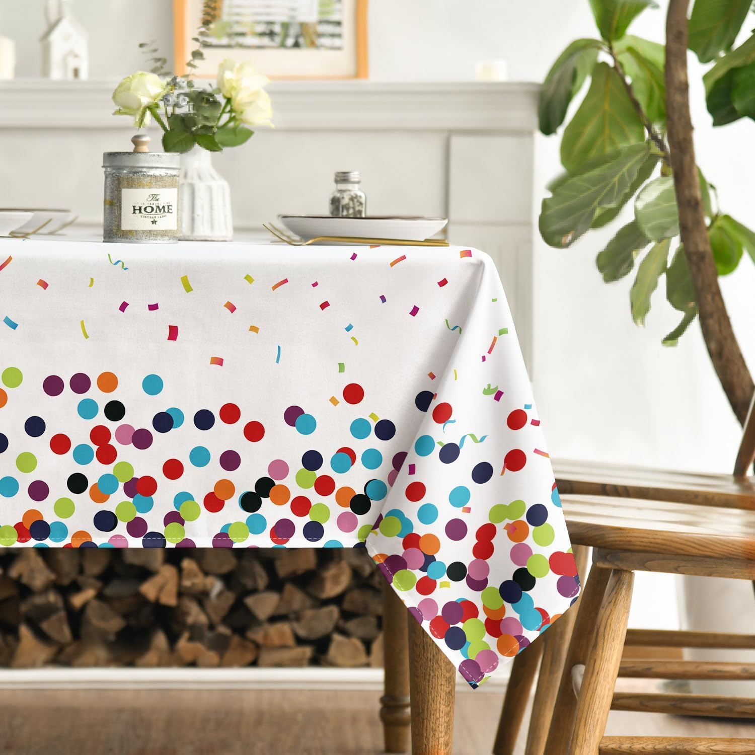 Horaldaily Birthday Tablecloth 60x104 Inch Rectangular