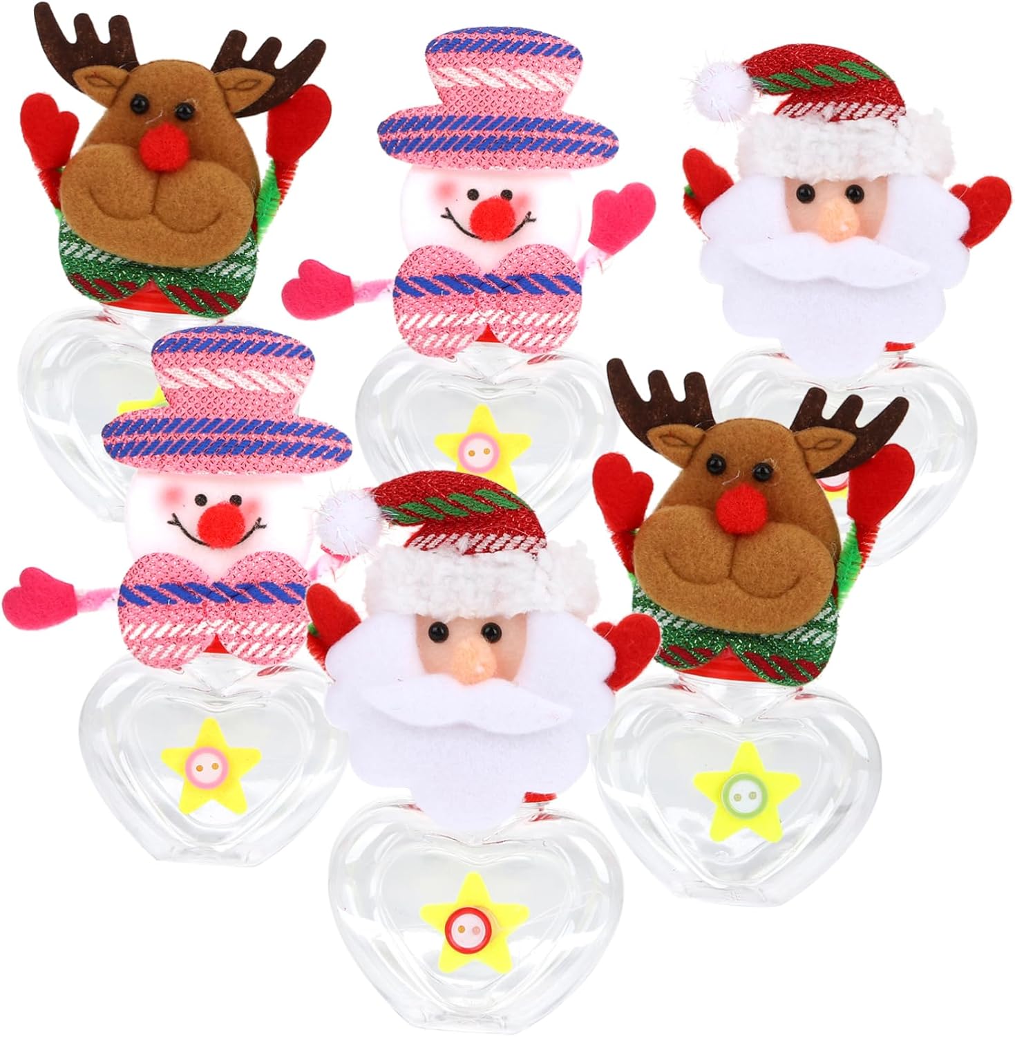 FOMIYES 12 Pcs Clear Candy Jar Christmas Party Favors