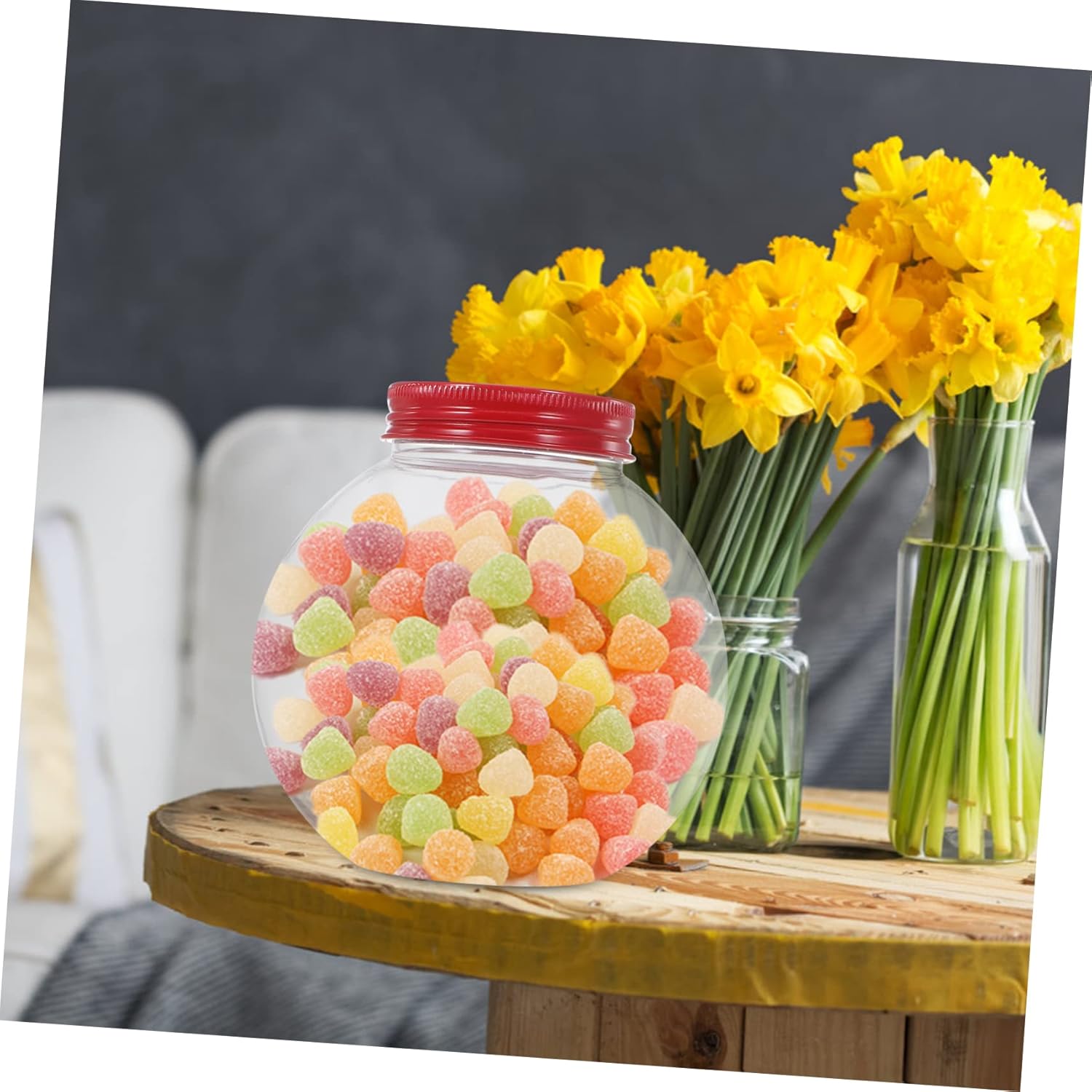 STOBOK 5pcs Christmas Candy Jars with Sealing Lids