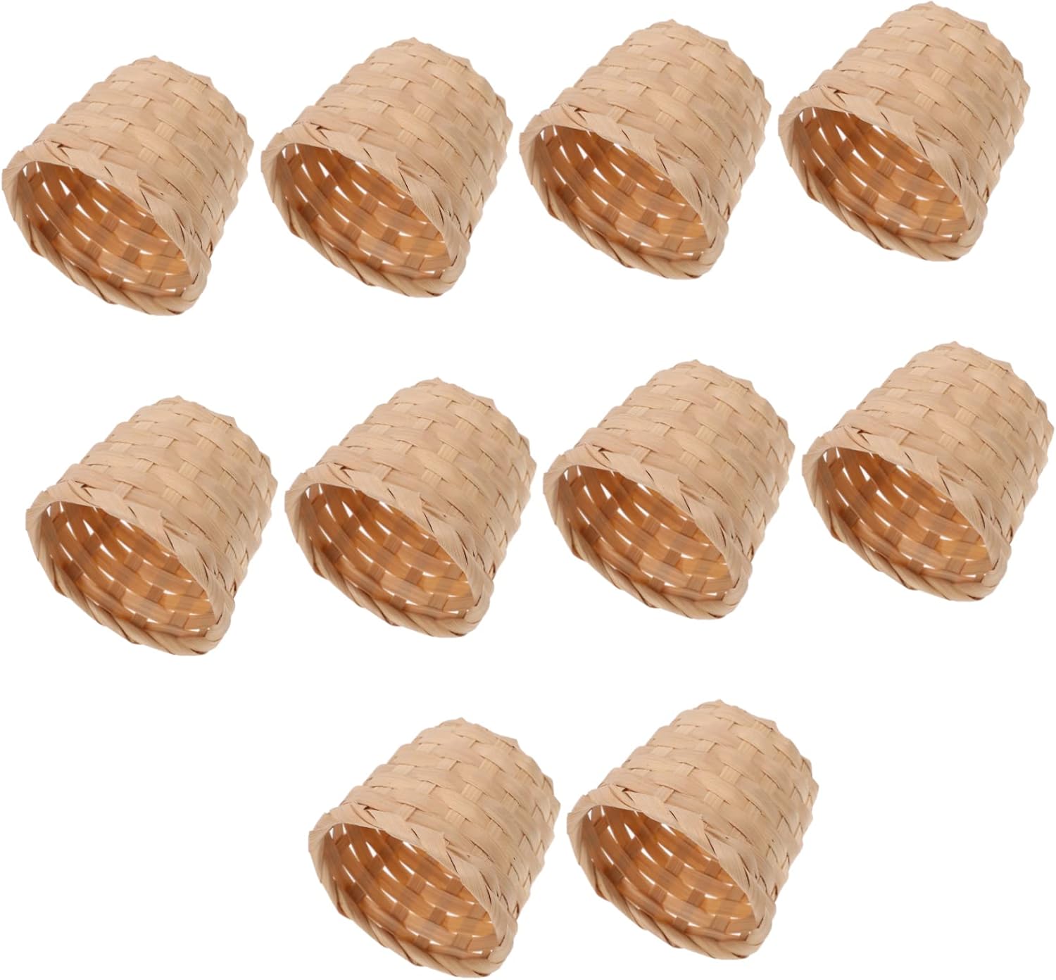 10 Pcs Woven Storage Basket for Fruits and Decor