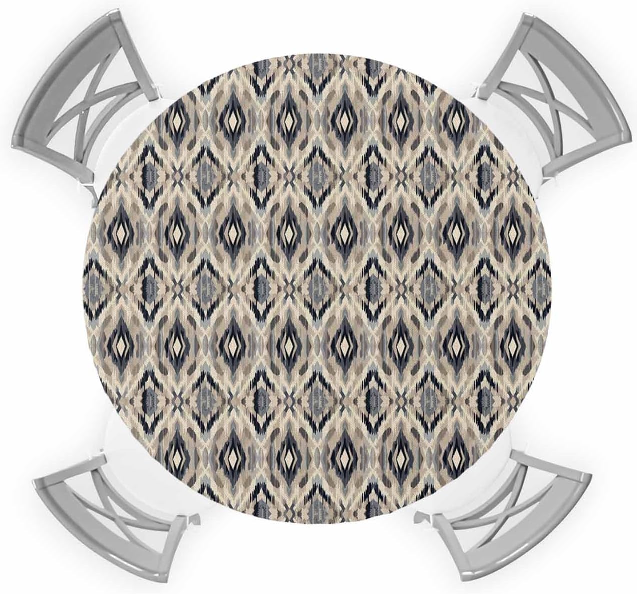 ZOE GARDEN Southwestern Waterproof Round Table Cover