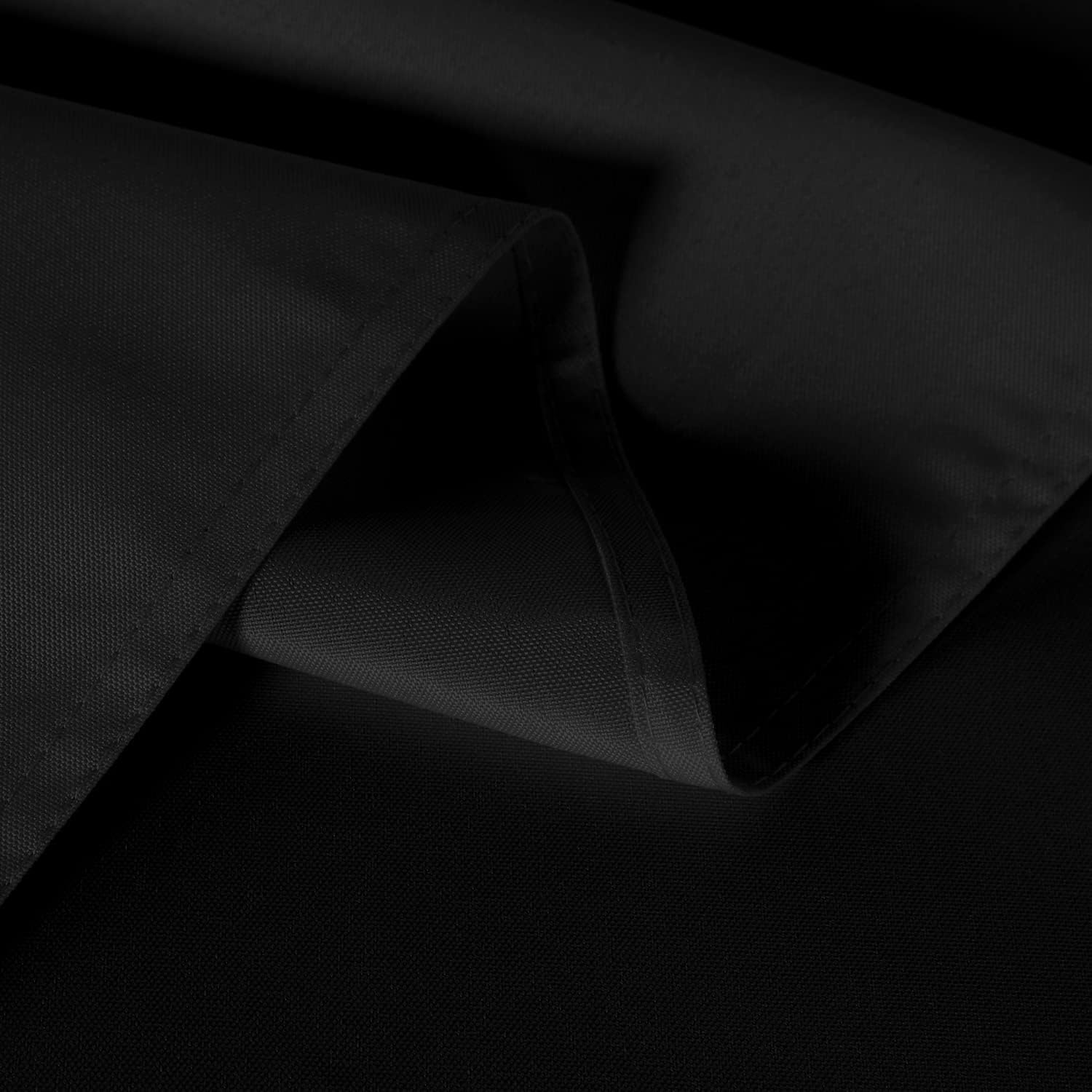 Sancua 2 Pack Black Tablecloth 60x84 Inch Rectangle 4 Feet Table Cover