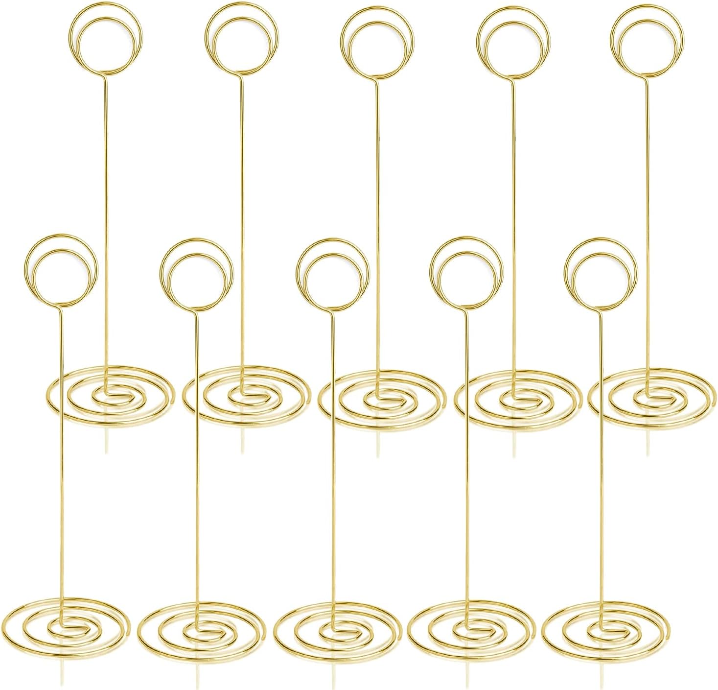 RONTEDA Table Number Holders 10Pcs 875 Inch Gold