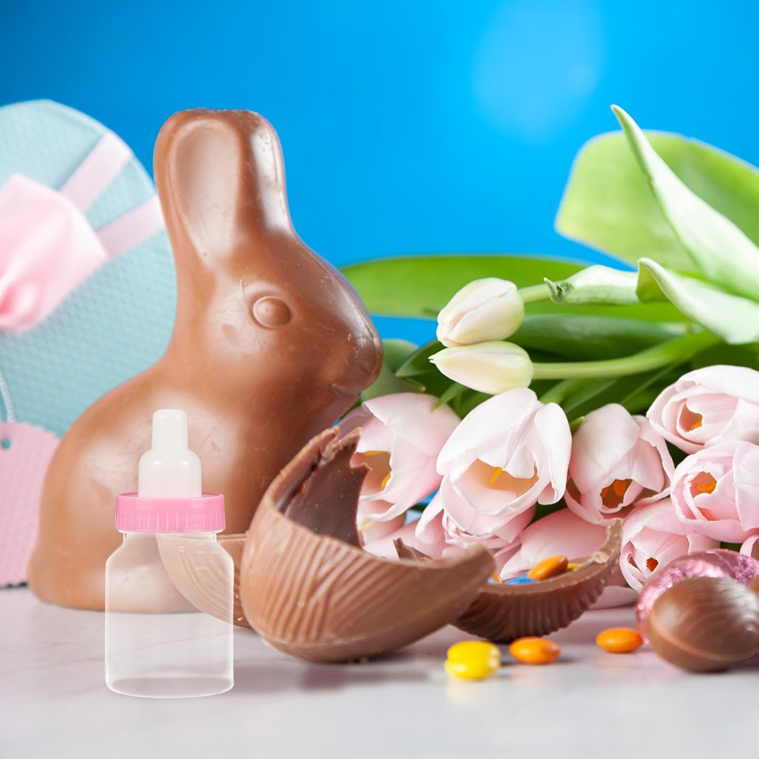 MAGICLULU 12Pcs Feeding Bottle Shaped Candy Boxes Reusable Containers for Parties and Birthdays