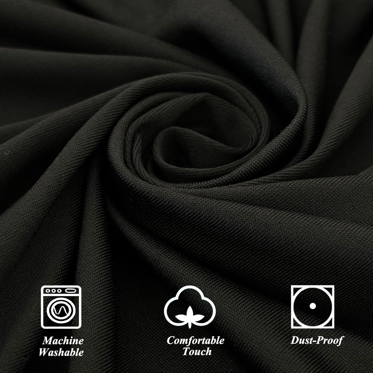 4 Pack Cocktail Table Covers 32x43 Inch Round Tablecloths for Party Wedding Banquet