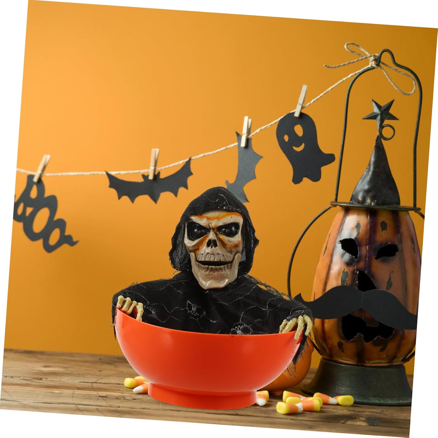 BESPORTBLE Halloween Candy Serving Dish with Light