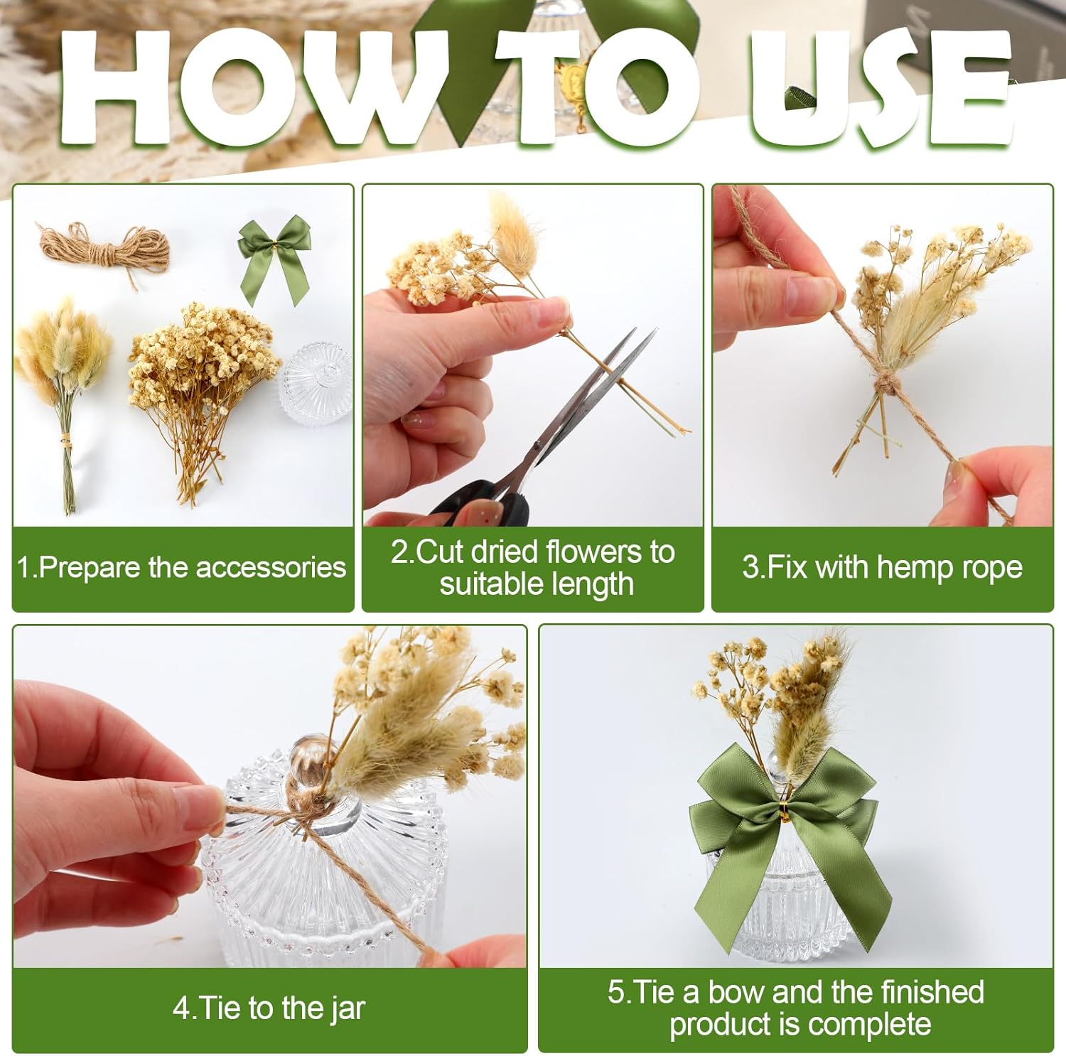 Honeydak 12 Piece Glass Candy Jar Set with Lids and Decor