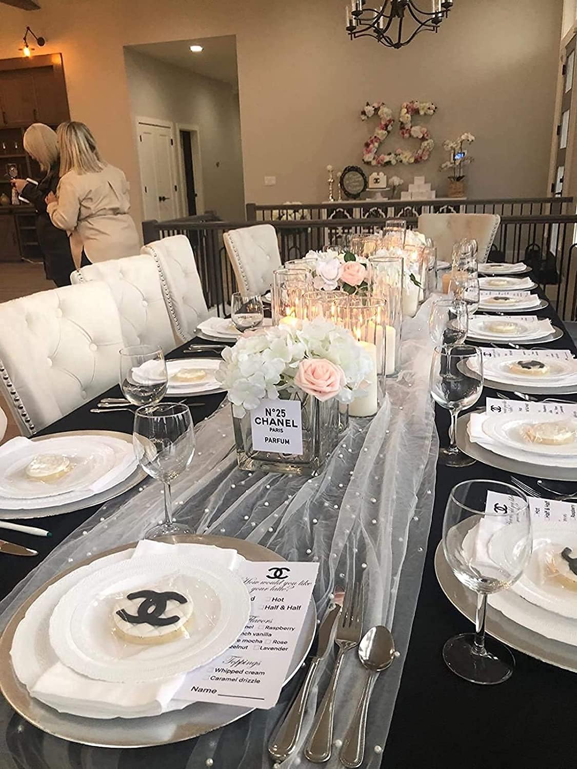 Set of 2 10ft Table Runner Wedding Decor Tablecloth