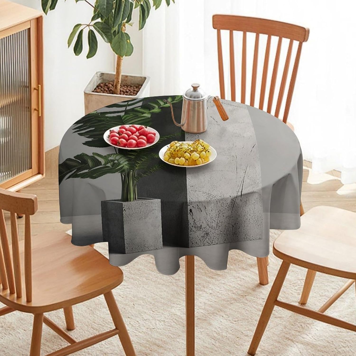 70 Inch Spill-Proof Tablecloth with Elegant Design