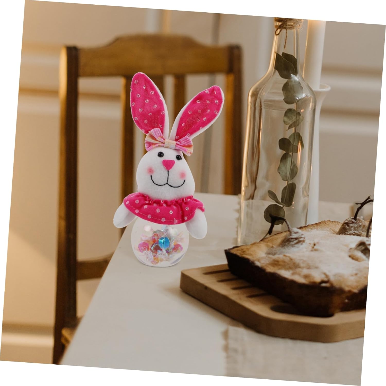 Garneck Easter Bunny Candy Jar for Parties and Celebrations