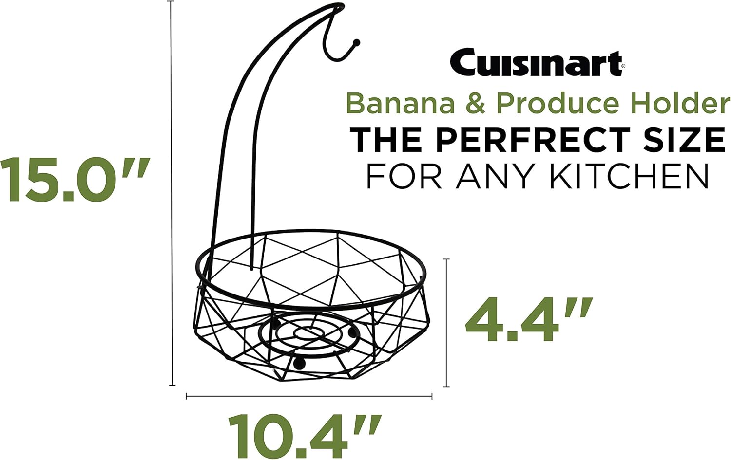 Cuisinart Fruit Basket with Banana Hanger Matte Black