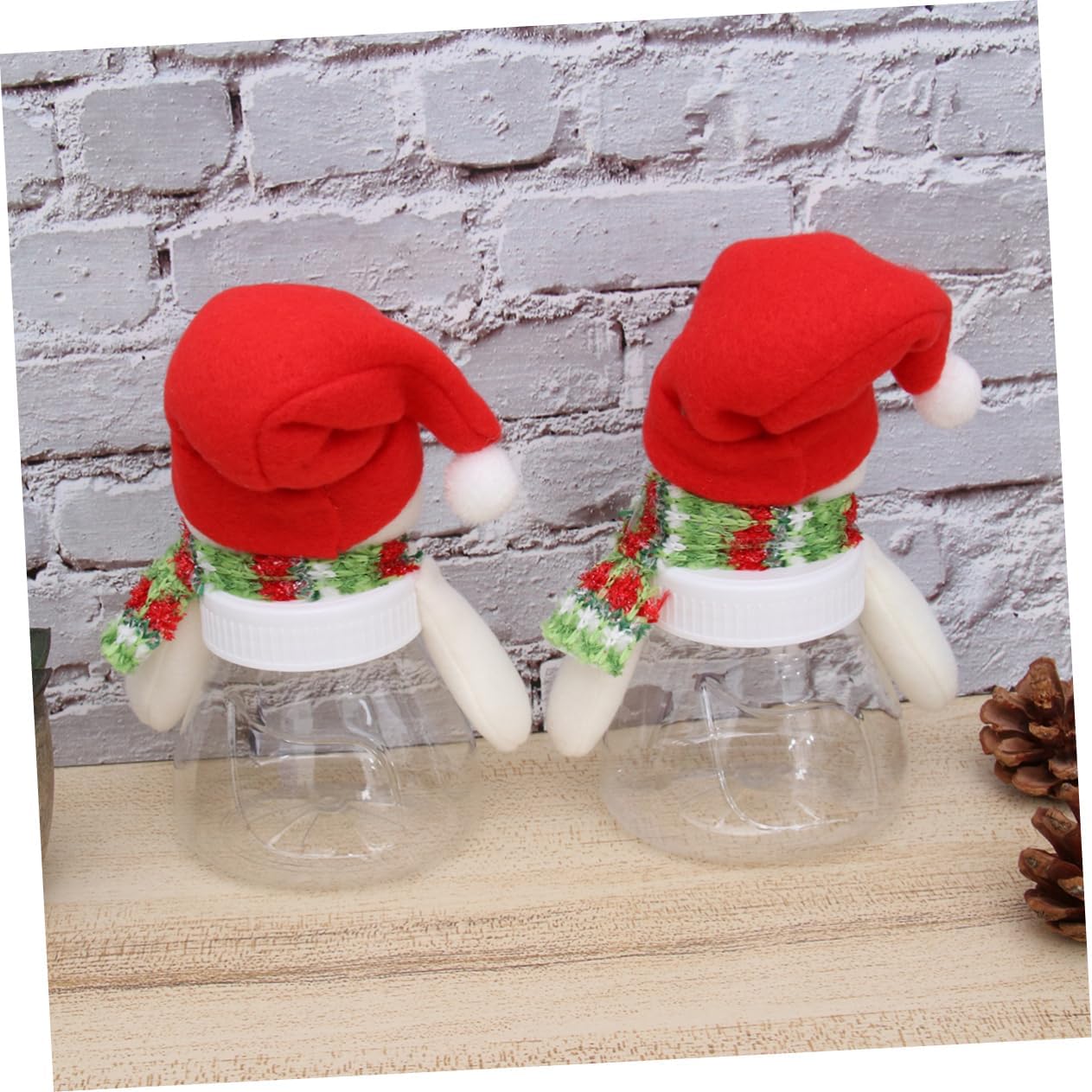 VALICLUD 5Pcs Snowman Candy Jars for Christmas Decor and Treat Storage