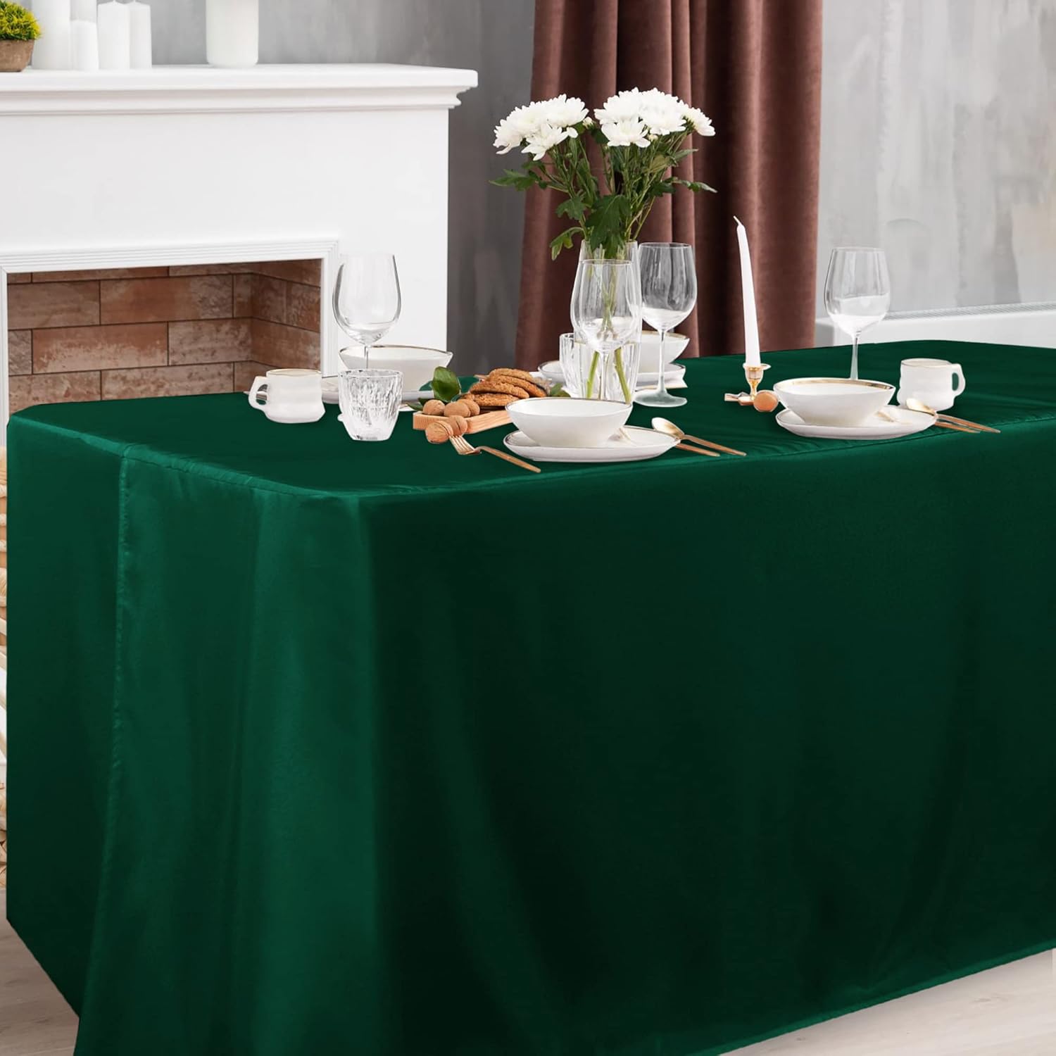 Obstal 2 Pack Tablecloths for 4 Foot Rectangle Tables