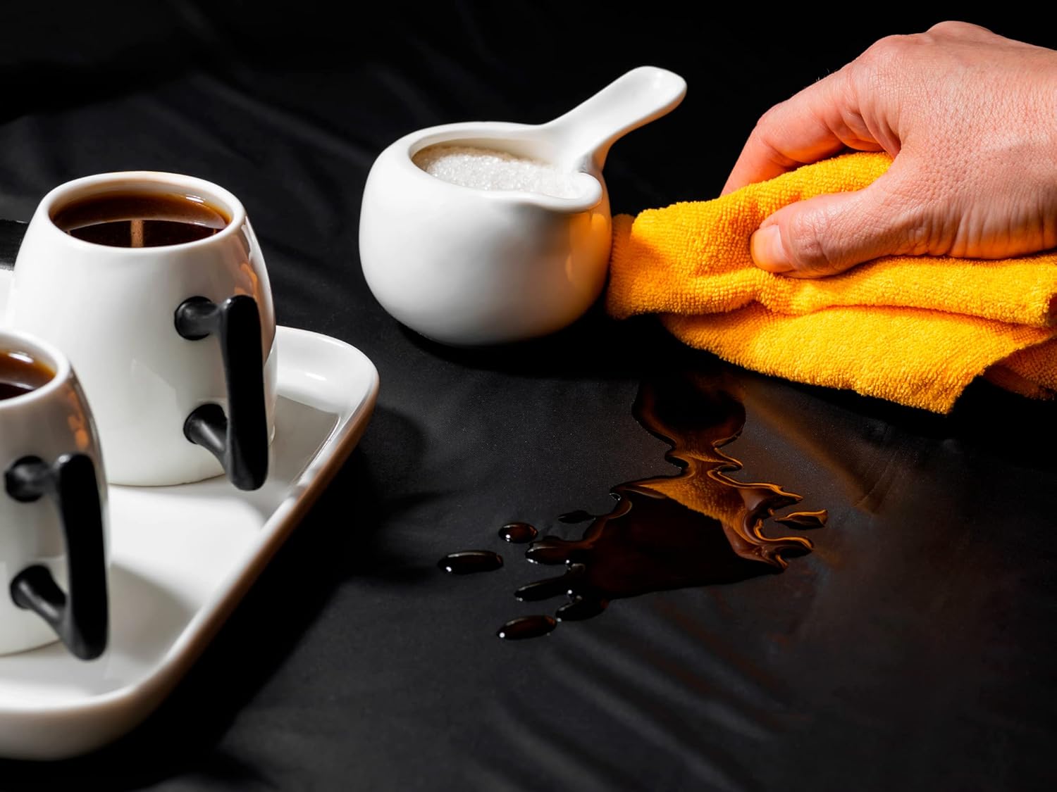 Black Plastic Tablecloth Roll 54in x 120ft for Outdoor Events