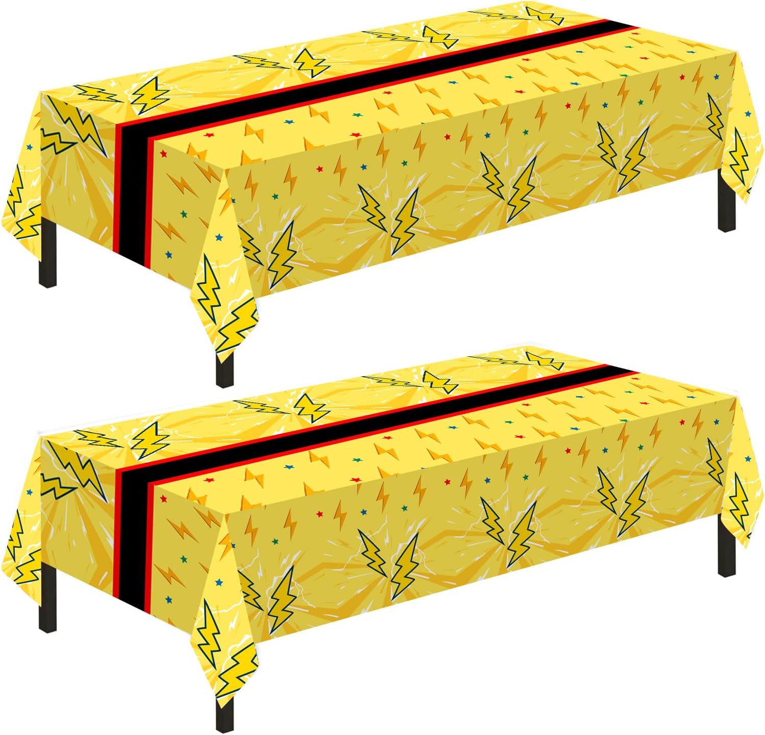 2 Pack Different Birthday Tablecloths 54X108 Inch Decorative