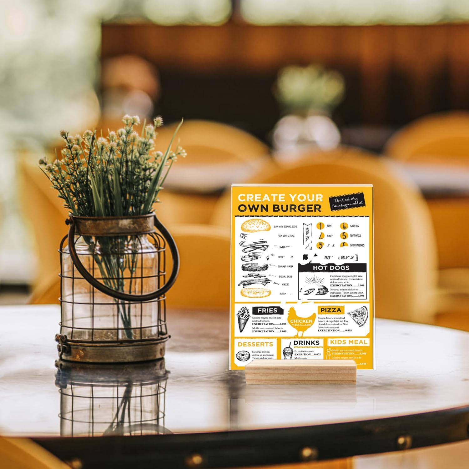 10 PCS Wood Place Card Holders for Events and Decor