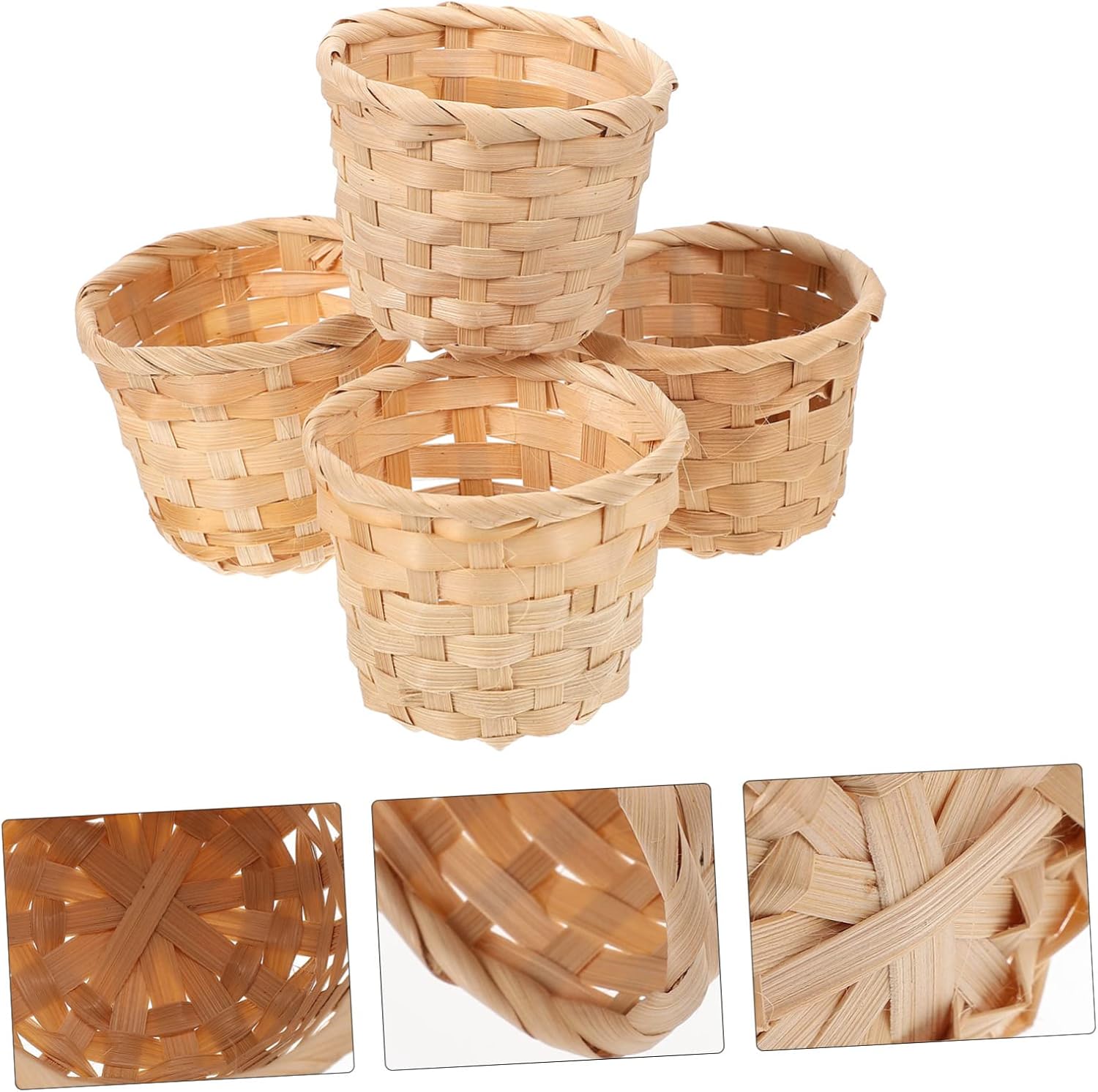 10 Pcs Woven Storage Basket for Fruits and Decor