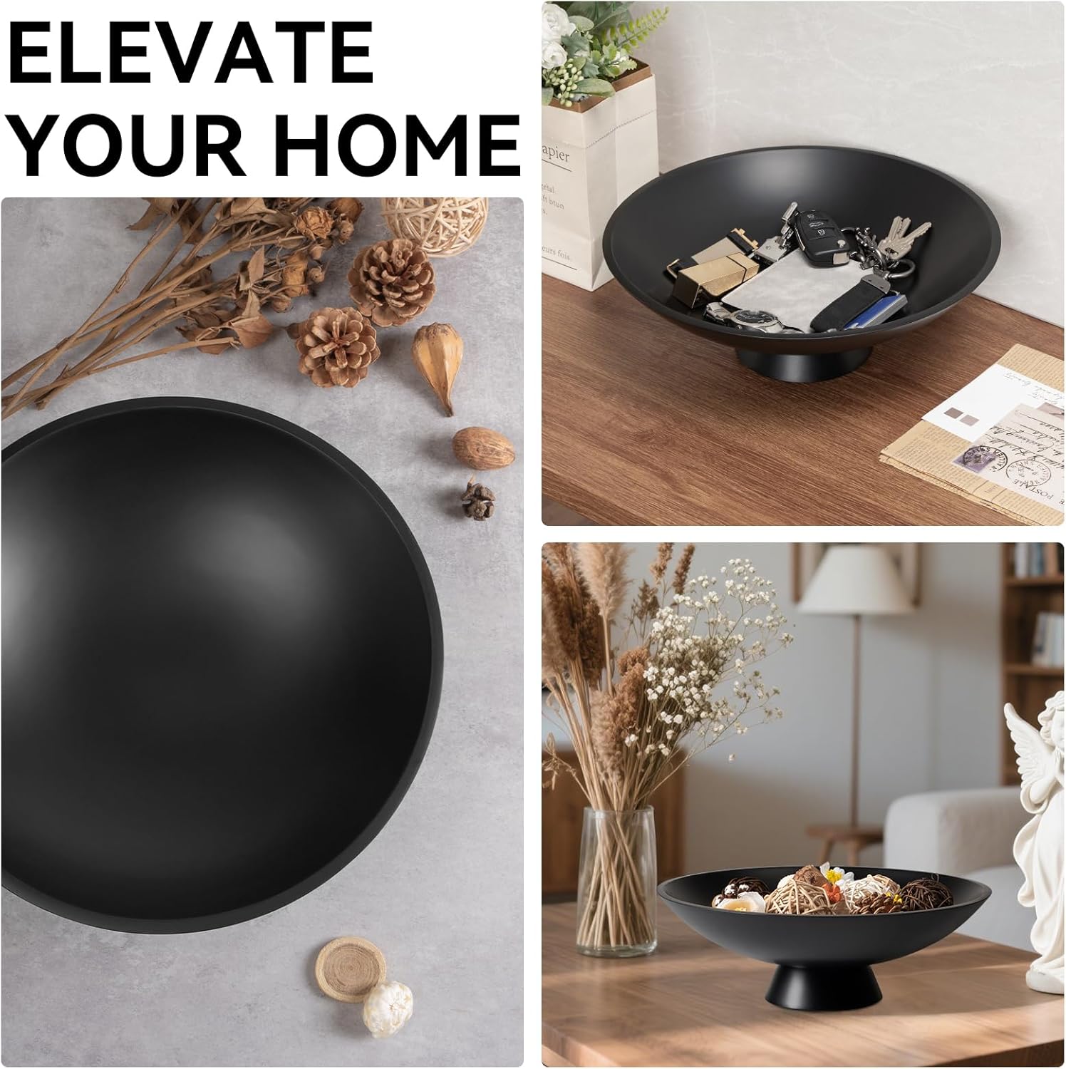 UHEY HOME Decorative Fruit Bowl Modern Key Bowl