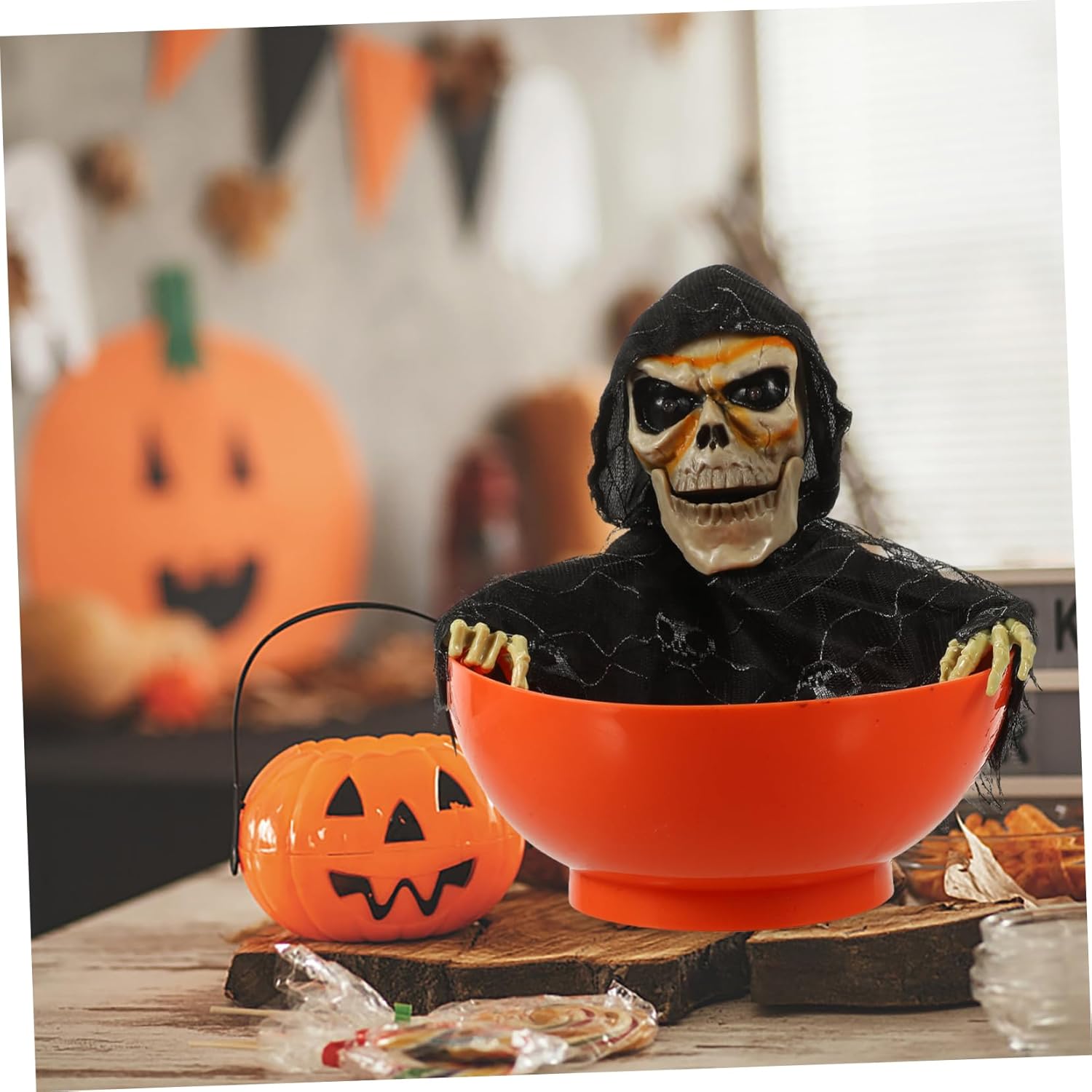 BESPORTBLE Halloween Candy Serving Dish with Light