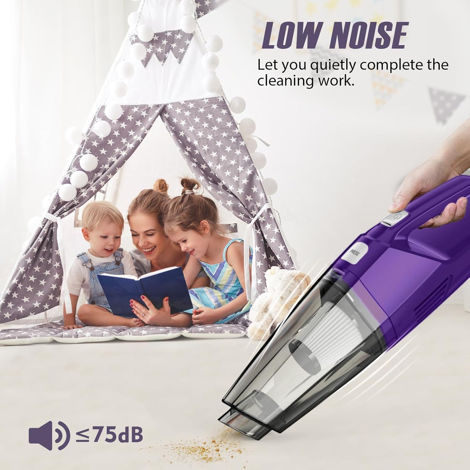 Bossdan Cordless Handheld Vacuum for Car Office Home Cleaning