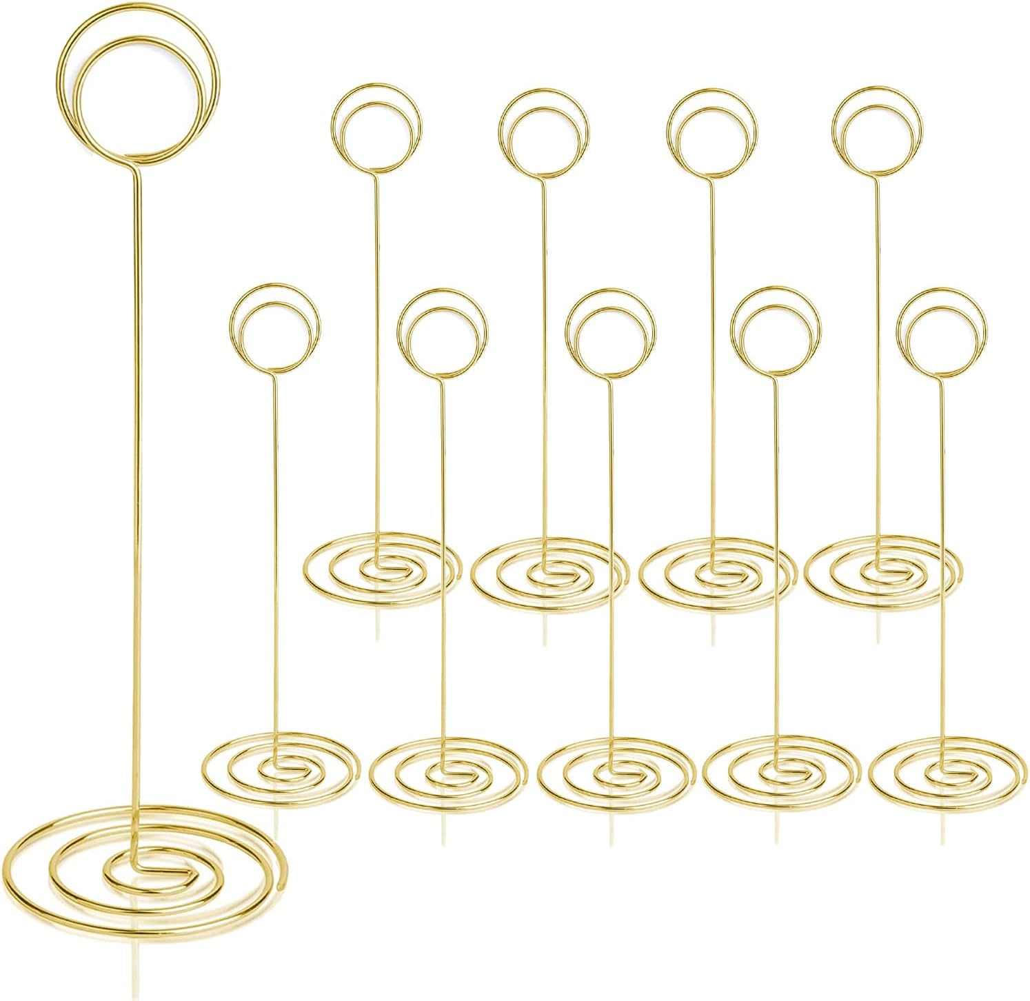RONTEDA Table Number Holders 10Pcs 875 Inch Gold