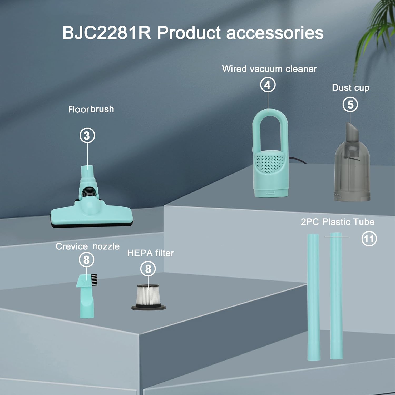 6-in-1 Lightweight Stick Vacuum Cleaner with 100W Motor Cordless Portable for Hard Floors Carpets and Pet Hair